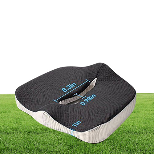 Comfort Memory Seat Cushion Coccyx Orthopedic Office Chair Car Seat Back Cushion Tailbone & Sciatica Pain Relief Back Support Cushions