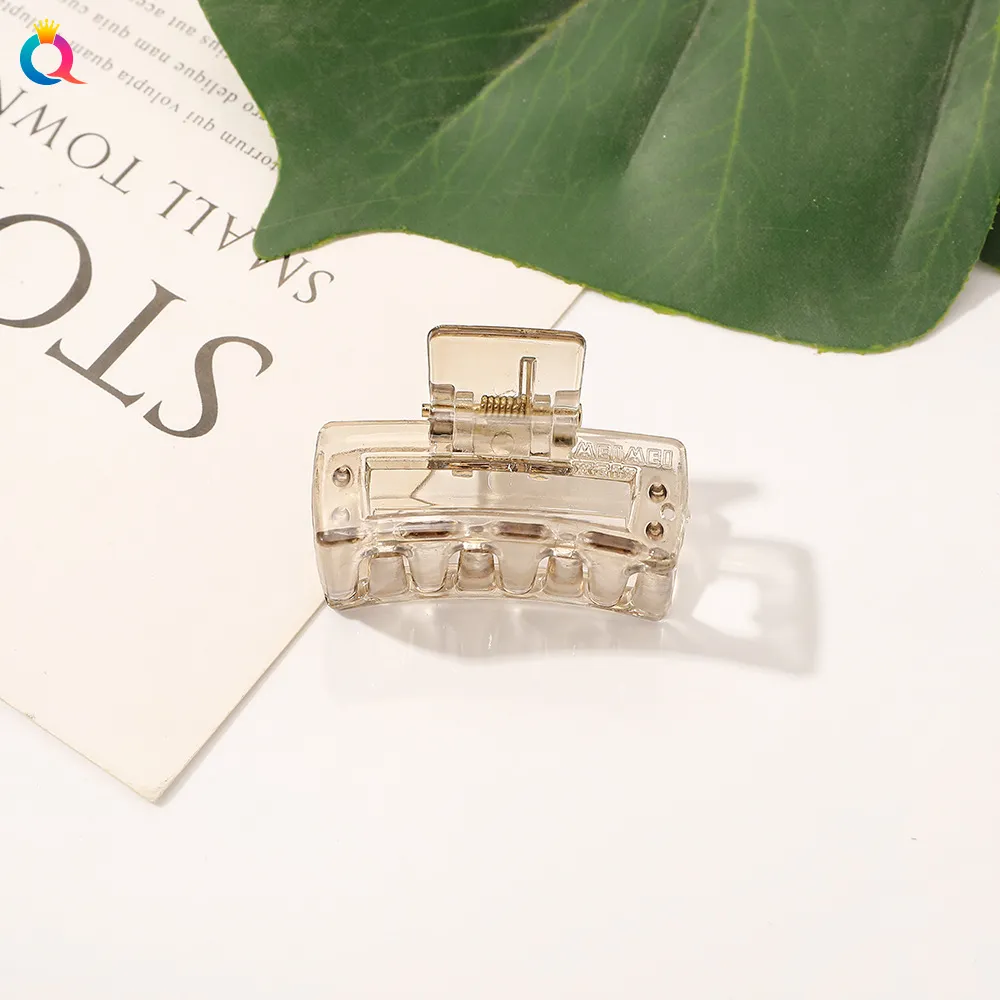 Color Transparent 4cm Mini Hair Claw Ribbon Clips Accessory Korean Cute Girls Lovely Hairpins Barrette Fashion Hair Accessories 1905 ZZ
