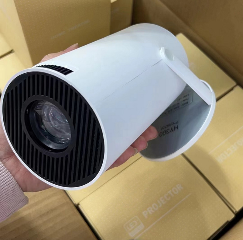 Projectors HY300 Home Theater Projector 4K HD Android 11 Dual WIFI 6.0 120 ANSI BT5.0 1080P 1280*720P Cinema Outdoor Portable Projector