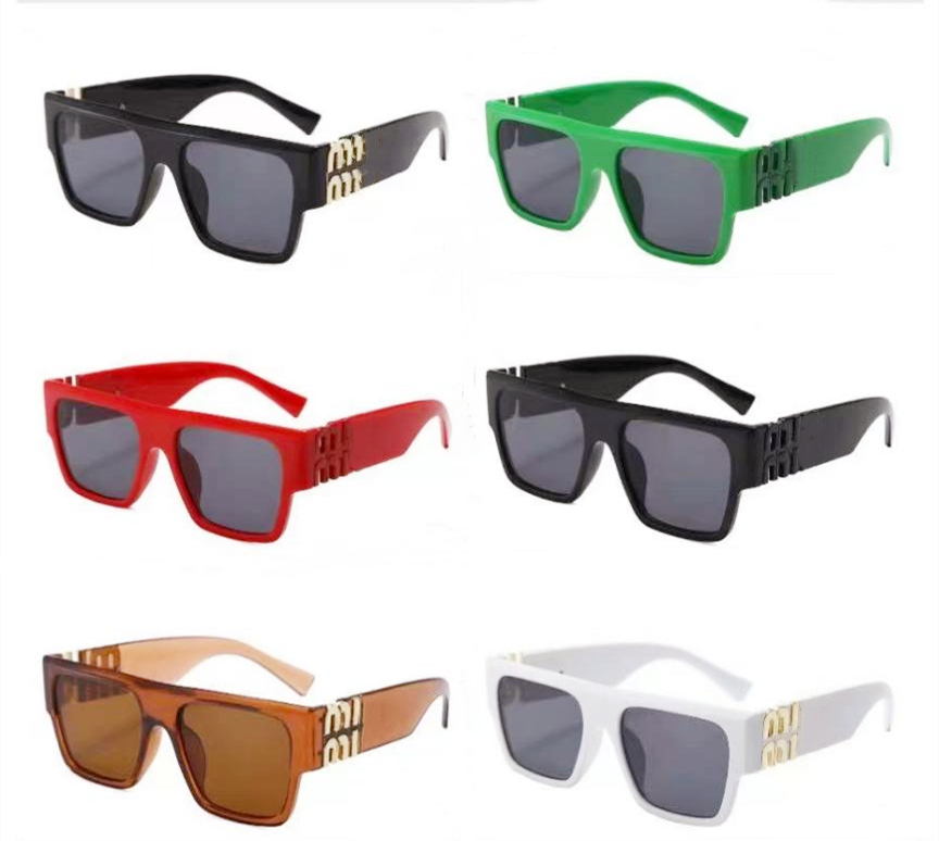 fashion designer Sunglasses for women Oversized Square Flat Top Sunglasses Large Black Square Womens Ladies Big UV400 MU