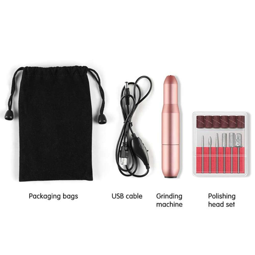 15000RPM Usb Portable Electric Nail Drill Electrical Professional Nail File Kit For Acrylic Nail Art Polish Tools Kit De Lima De Unas Profesional Elec