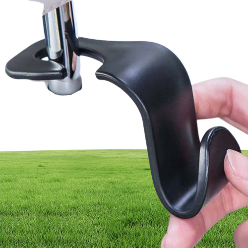 2Pcs Car Seat Back Hook with Phone Holder Vehicle Headrest Seat Back Hanger Holder Hook Universal Mount Storage Auto Accessories