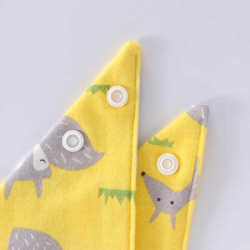 Bibs Burp Cloths Cartoon Baby Bibs Soft Cotton Baby Bandana Drool Bibs Double Triangle Feeding Bibs Infant Feeding Burp Cloths Baby Care 1/4/5pcsL4812
