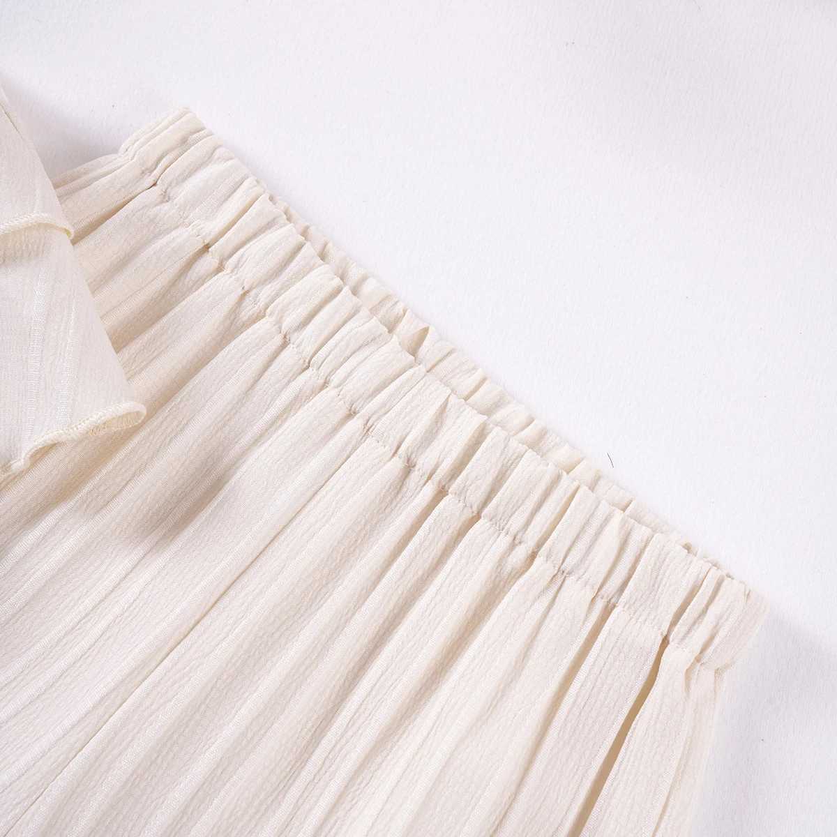 Clothing Sets Summer Suit Toddler Girl Fashion Solid Color Camisole Top + Wide Leg Pants 2 pcs Set Casual Comfortable Toddler Set 0-5Y