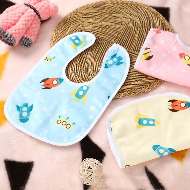 Bibs Burp Cloths 5pc Baby Cotton High Quality Babadores Burp Saliva Towel Cartoon Bibs Bandana Waterproof Boys Girls Accessories ClothingL4812