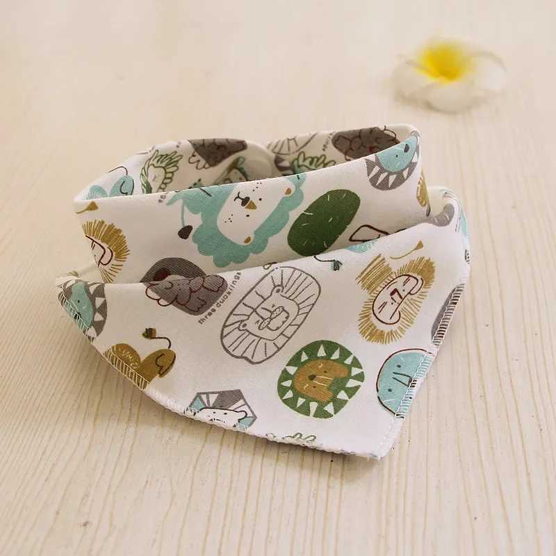 Bibs Burp Cloths New Baby Bibs Triangle Cotton Bandana Bibs for Boys Girls Burp Cloth Baby Scarf Meal Collar Feeding Accessories Saliva TowelL4812