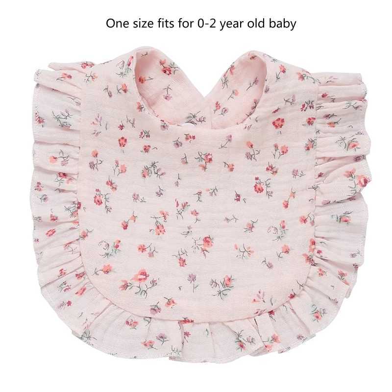 Bibs Burp Cloths Baby Bib for Boys Girl 0-24Months Breathable Floral Drooling Bib with Hidden Stud Buckle Infant Sleep Teething BandanaL4812