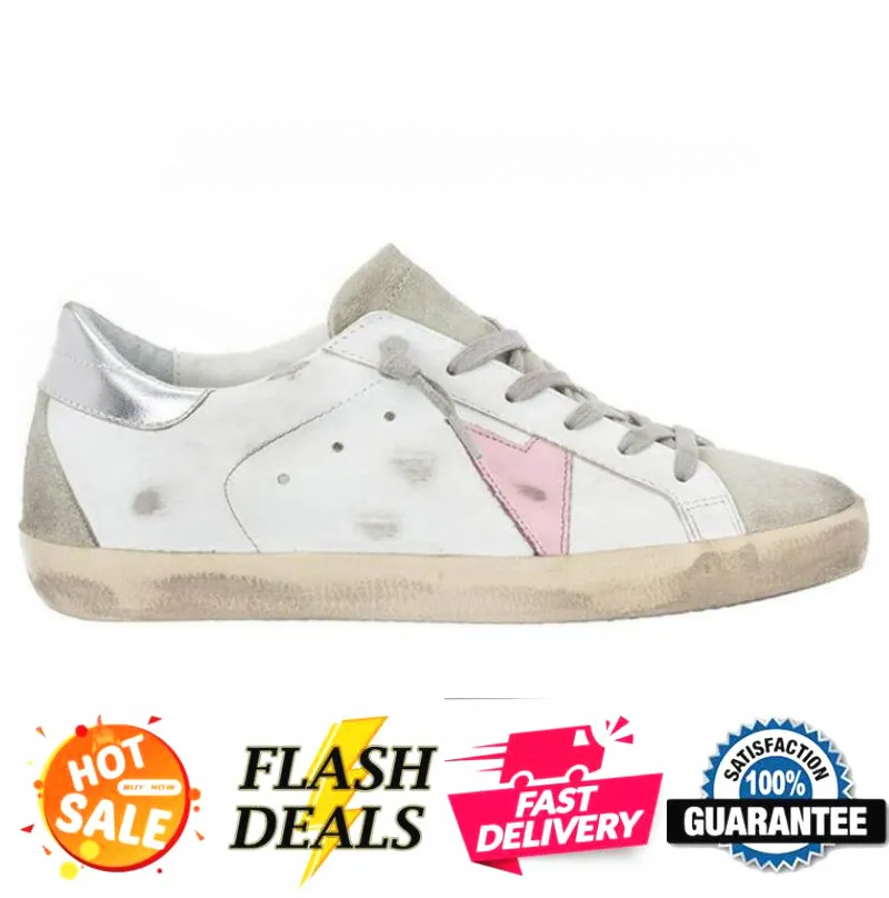 2025TOP Designer Shoes Women Super Star Brand Men New Release Italy Sneakers Sequin Classic White Dirty Casual Shoe Lace Up Woman Man Casual Shoe