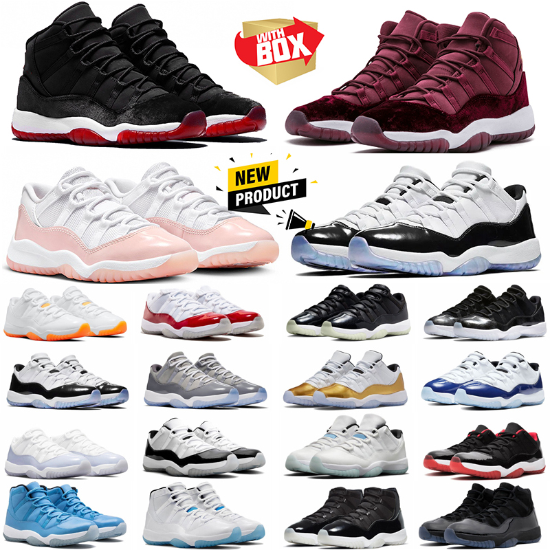 11 High Basketball Shoes 11s Low Men Women Gratitude Neapolitan Cherry Midnight Navy Cool Grey Space Jam Outdoor Sports Trainers Mens Sneakers with box