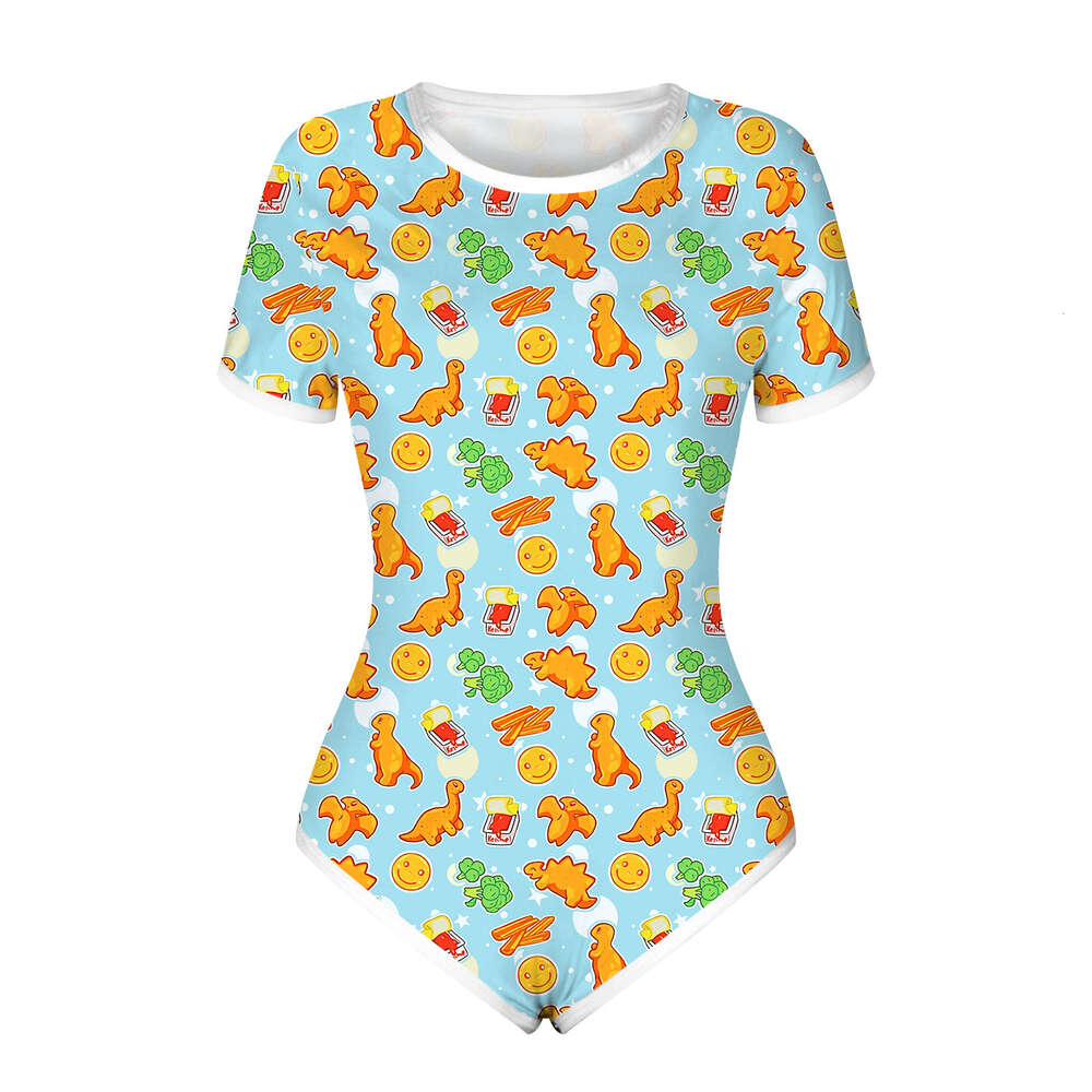 New unicorn for women's slim fitting short sleeved jumpsuit briefs, popular and fashionable pants F51521