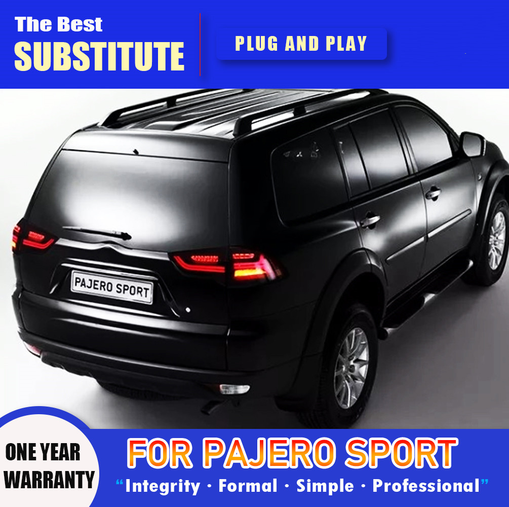 LED Tail Light for Pajero Sport 2004-20 15 LED Taillights Assembly Sequential Dynamic Turn Signal Reverse Lamp
