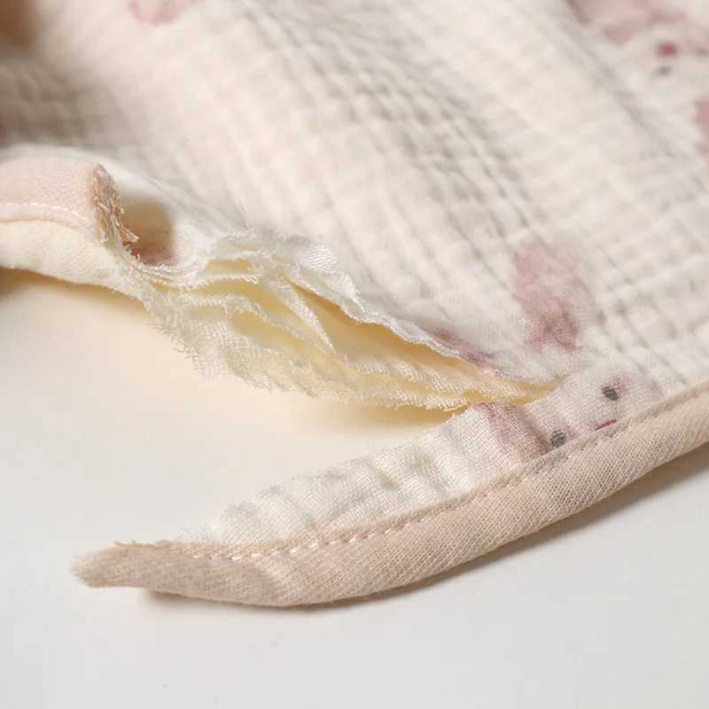 Bibs Burp Cloths Cotton Gauze Baby Bib Babies Accessories Newborn Baby Apron Feeding Bib 6 Layer Muslin Burp Cloths Kids Saliva Towel New BornL4812