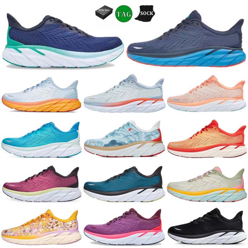 H Clifton 9 Bondi 8 Running Shoes Free People Shoe Womens Mens Eggnog Ice Blue Cyclamen Sweet Lilac On Trainers Cloud Cliftons 8 Jogging Sports Sneakers