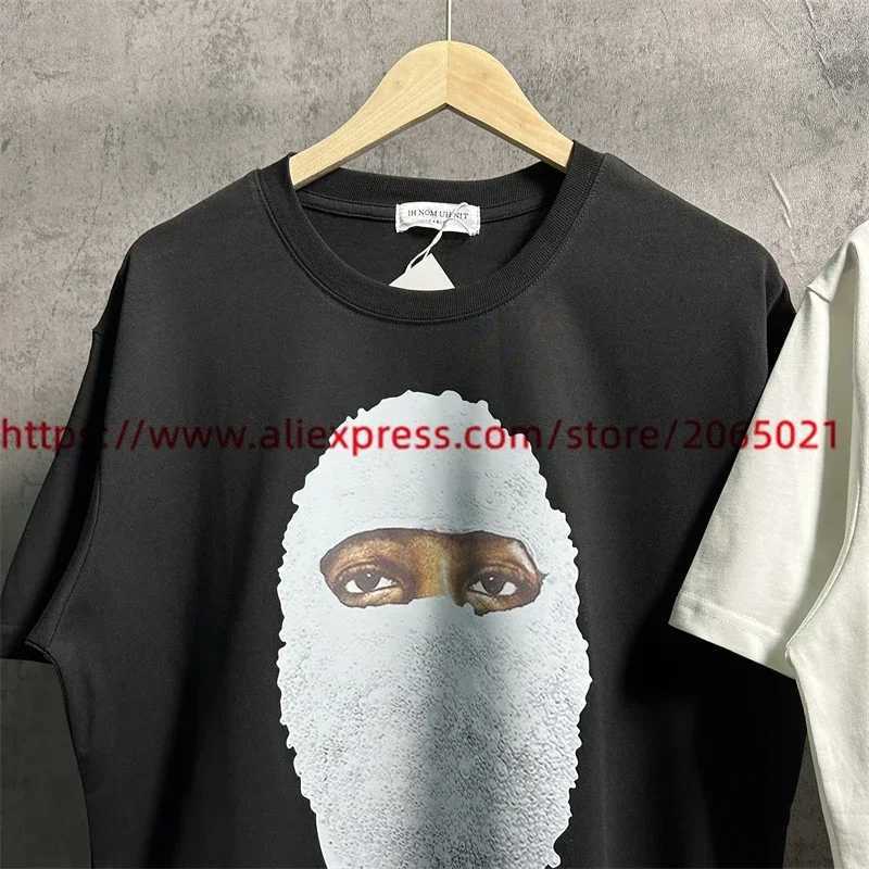 Men's T-Shirts New Black Ih Nom Uh Nit White Fashion T Shirt Women Diamond Masked Men Strtwear T-Shirt Clothes Ts T240515