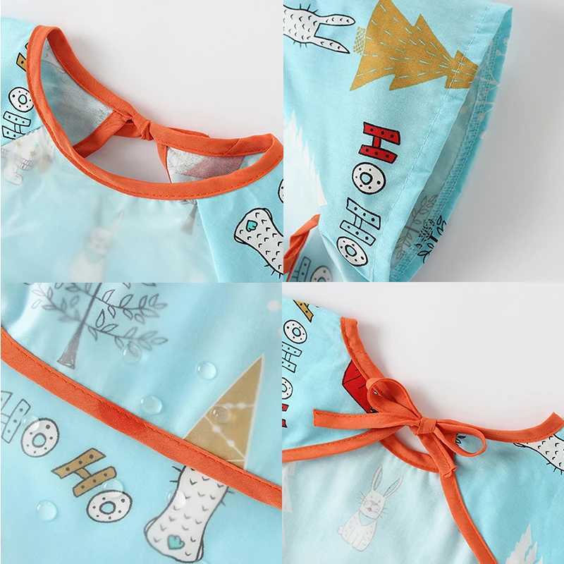 Bibs Burp Cloths Cute Cartoon Baby Bibs Waterproof Infant Eating Children Drawing Sleeveless Baby Bandana Bibs Soft Baby Bib Meal Burp Eva ClothsL4812