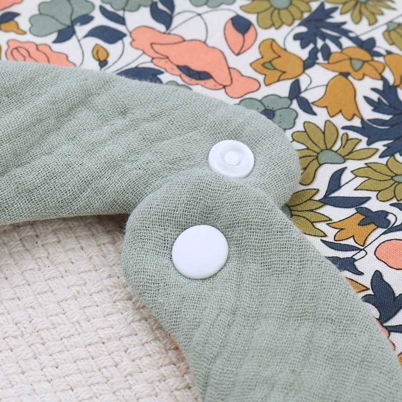 Bibs Burp Cloths Double Sided Baby Bibs Thick Layer Cotton Gause Floral Burp Cloth Drool Bib for Infant Saliva Towel Drooling Bib Newborns GiftL4812