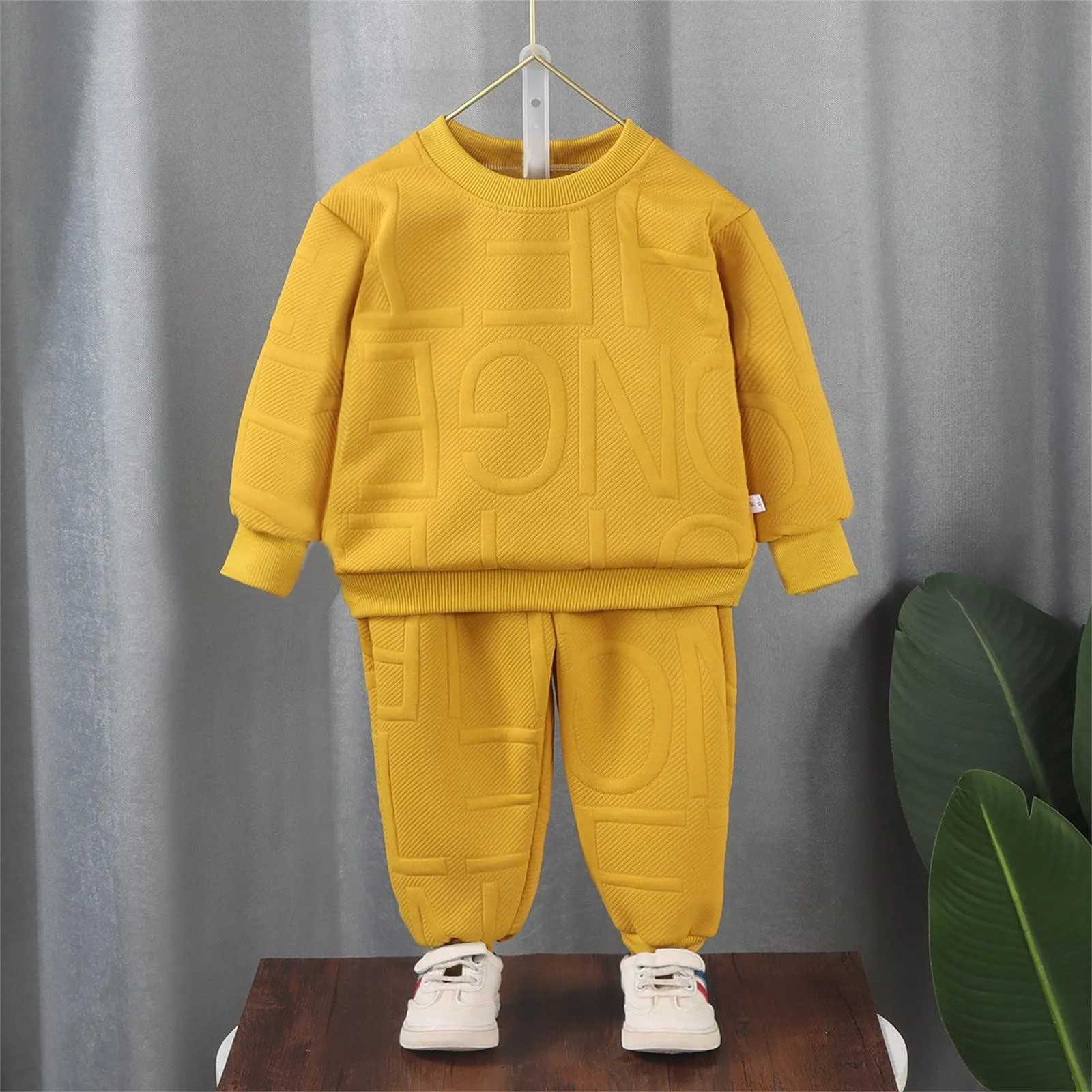 Clothing Sets 2Pcs Tracksuit Children Boys Girls Casual Clothes Sets Baby Kids Sports Sweatshirt Pants Outfits 1-16 Yrs Children Sweatsuits