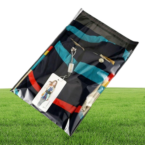 Gauges 100pcsLots Resealable Cellophane OPP Poly Bags Thick Clear Chlothes Clothing Package Storage Bag Envelope Gift Wrap