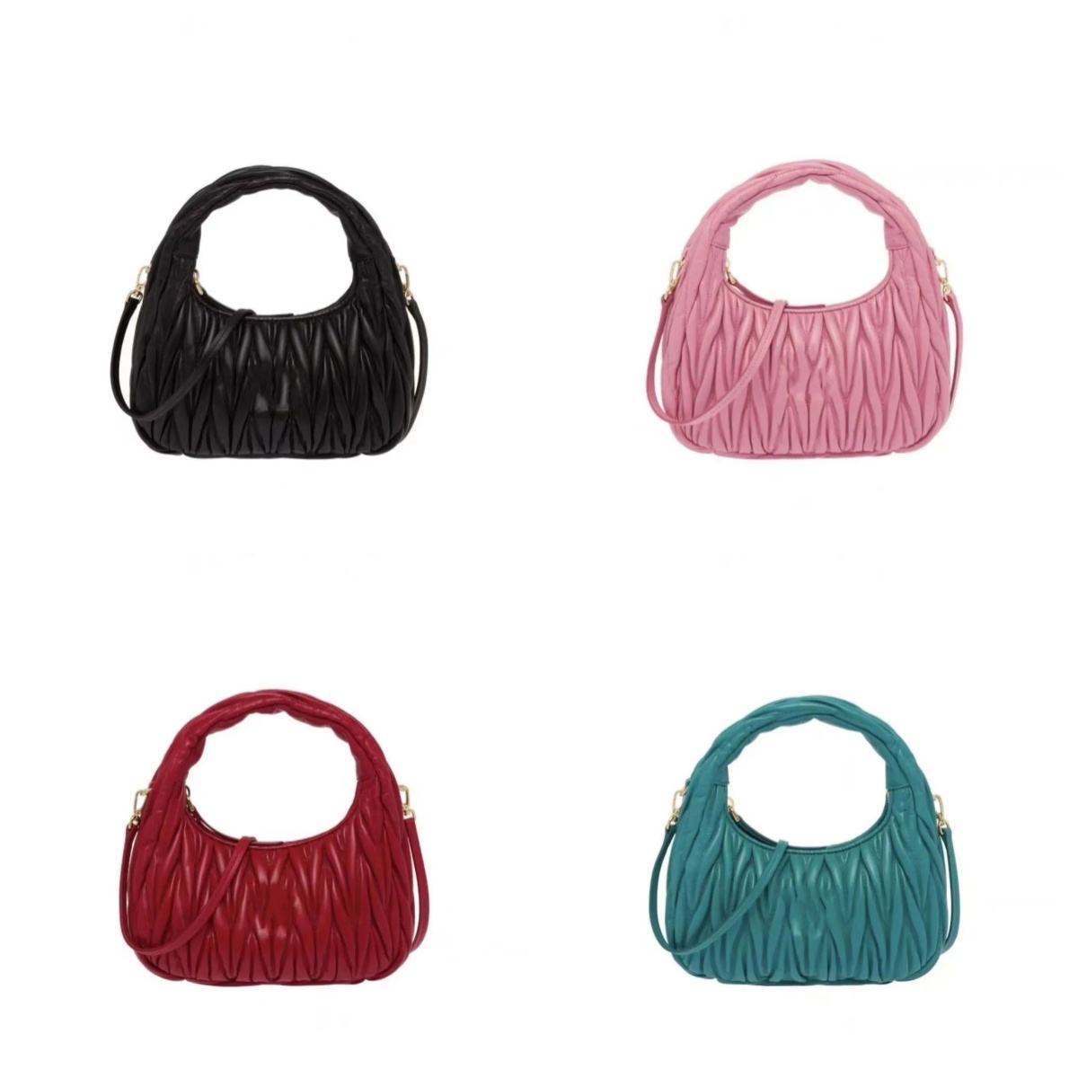 Designer underarm hobo satin mini handbags wander women's mens purses clutch with shoulder strap tote zipper Crossbody handbag Genuine Leather bags
