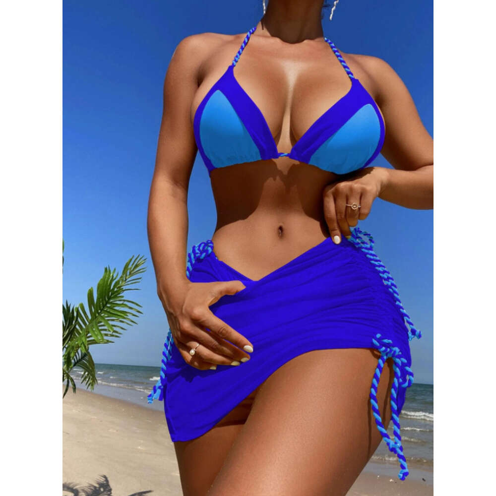 Ddmytiger New Sexy Three Piece Set With Contrast Color Bikini Women S Swimsuit H