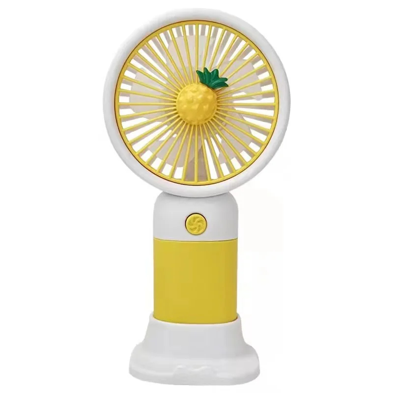 2024ss Summer Mini Fan Portable Handheld Fan Cartoon Cute Student Desktop USB Charging Fruit Multiple styles and colors Fan