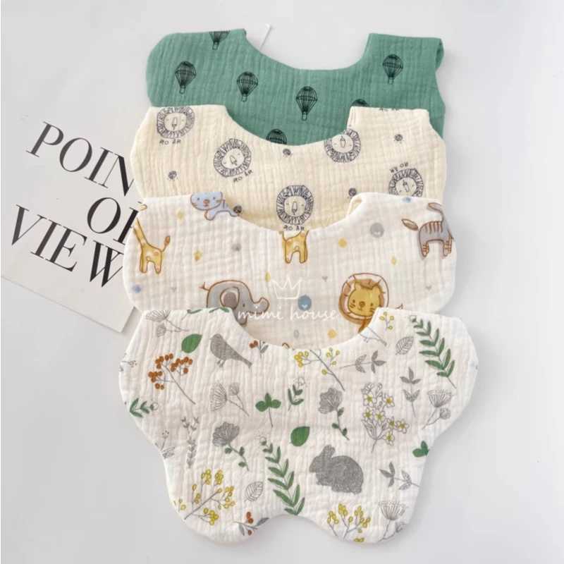 Bibs Burp Cloths Baby Bibs Cotton Boys and Girls Bib Cute Print Newborn Burp Cloths Waterproof Infants Mesh Bibs Baby Feeding AccessoriesL4812