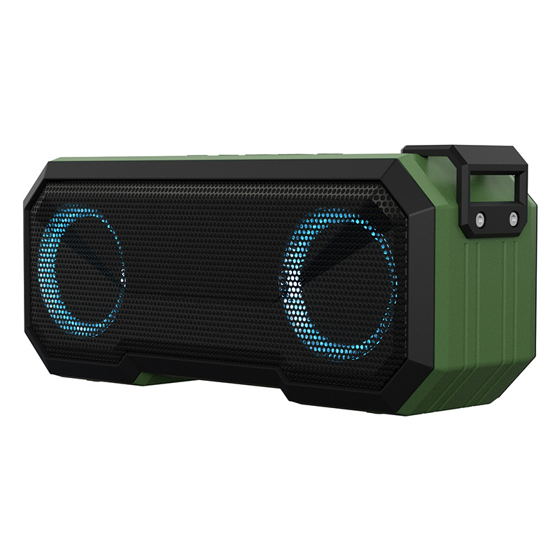 New Colorful Luminous Dual Speaker Speaker LED Outdoor Waterproof Bluetooth Speaker Subwoofer Computer Sound System