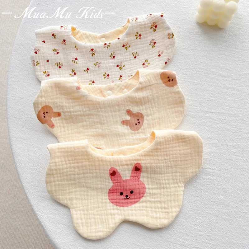 Bibs Burp Cloths Baby Bibs Cotton Boys and Girls Bib Cute Print Newborn Burp Cloths Waterproof Infants Mesh Bibs Baby Feeding AccessoriesL4812