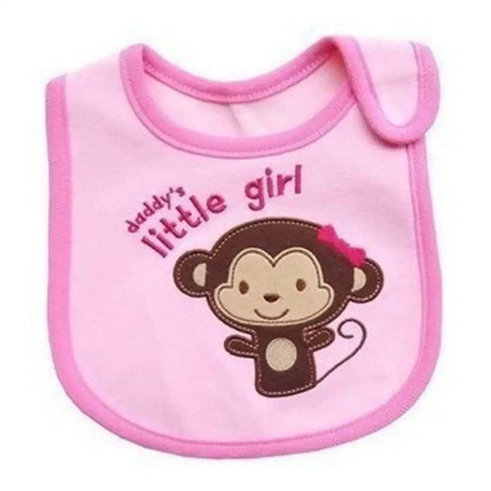 Bibs Burp Cloths Feeding Baby Bibs Bandana Cute Embroidered Sleeveless Bibs For Baby Girl Bib Saliva Boy Burp Cloths Things CartoonL4812