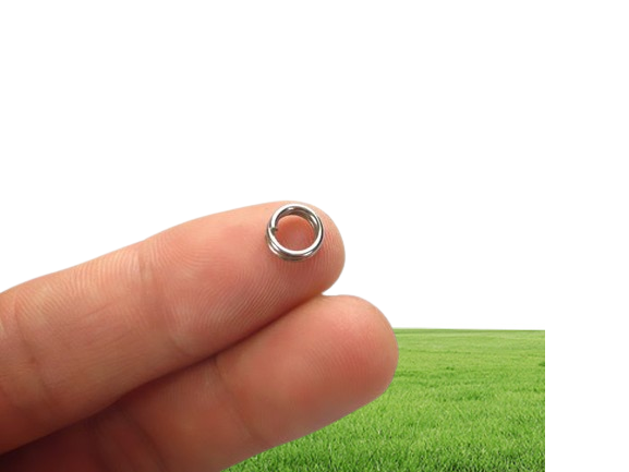 1000pcs Stainless Steel Fishing Split Rings Heavy Duty Lure Solid Ring Loop Lures 7mm 150lbs