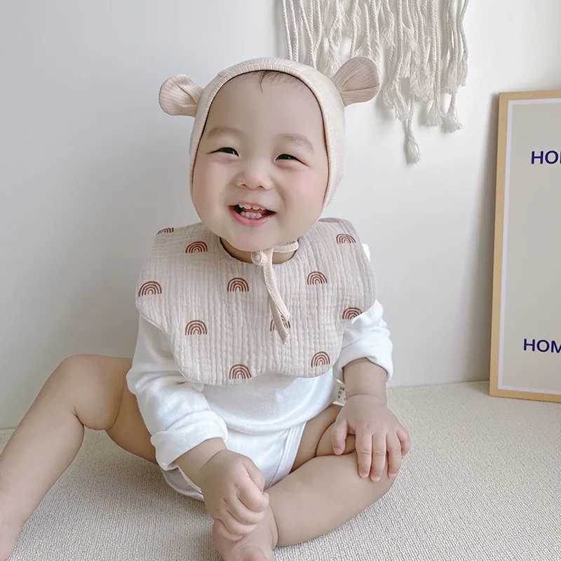Bibs Burp Cloths Cotton Gauze Baby Bib Babies Accessories Newborn Baby Apron Feeding Bib 6 Layer Muslin Burp Cloths Kids Saliva Towel New BornL4812