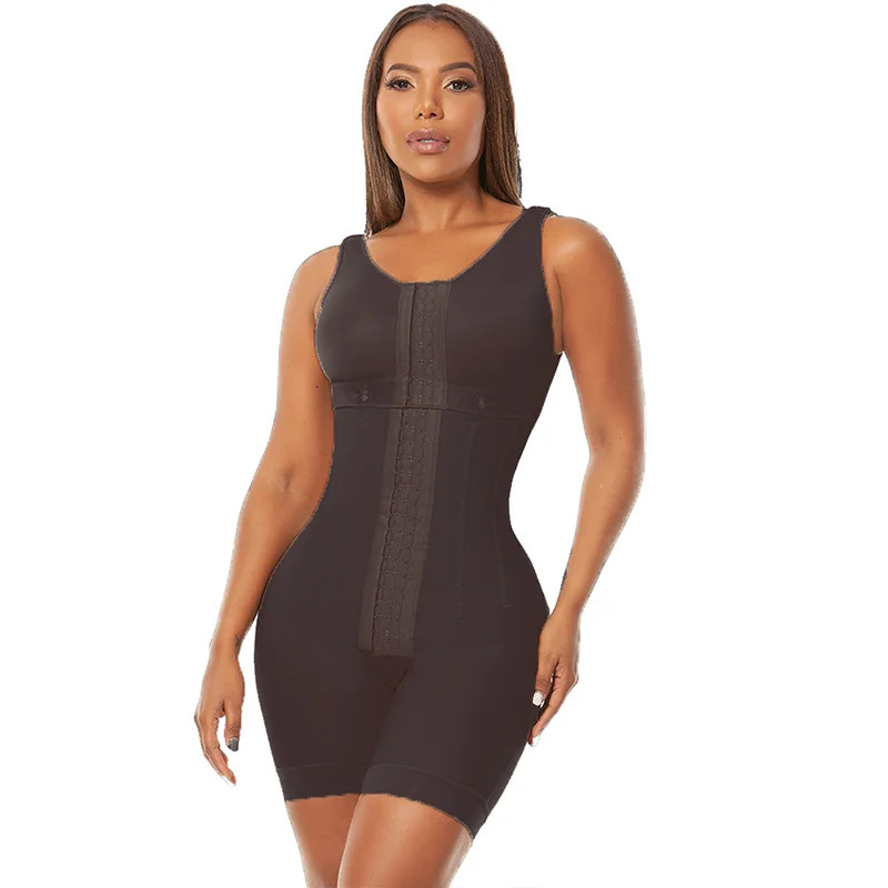 Fajas Colombianas High Compression Slimming Postpartum Full Body Shaper Waist Trainer Post Liposuction Shapewear With Bones 240514