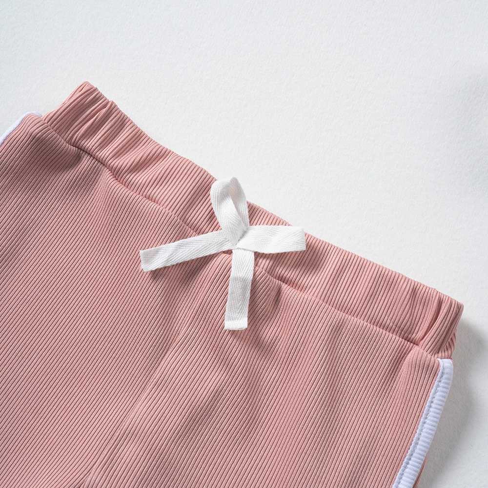 Clothing Sets 2024 Home Outgoing Summer Shorts T-shirt Set Two Piece Cute Baby Set Comfortable Leisure Breathable Set