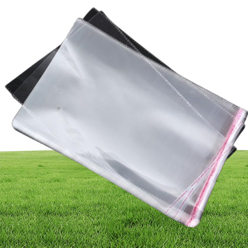 Gauges 100pcsLots Resealable Cellophane OPP Poly Bags Thick Clear Chlothes Clothing Package Storage Bag Envelope Gift Wrap