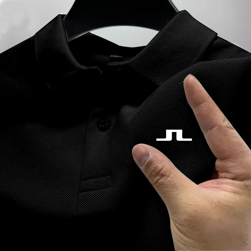 2024 European JLindeberg Golf Summer Selling Mens Fashionable Golf T-shirt Polo Fashionable Mens High-quality Polo Shirt 240515