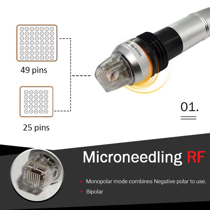 Fractional Rf Microneedle Beauty Machine Anti Aging Systems RF Skin Face Wrinkles Treatment Microneedling