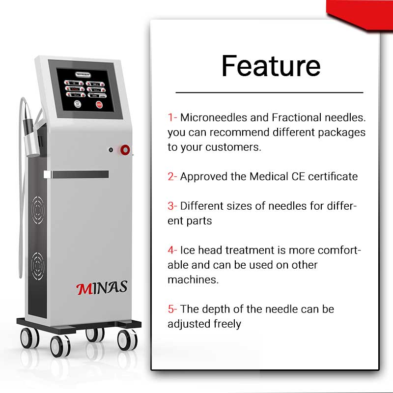 Fractional Rf Microneedle Beauty Machine Anti Aging Systems RF Skin Face Wrinkles Treatment Microneedling