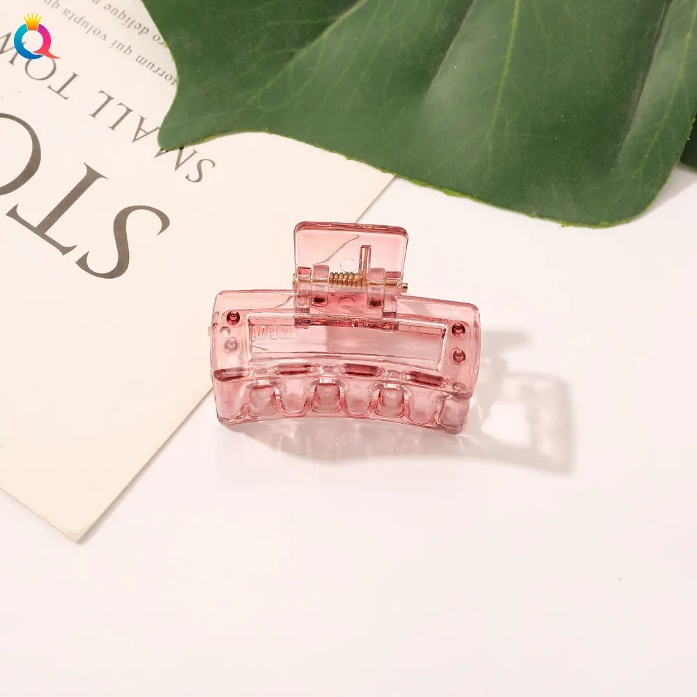 Color Transparent 4cm Mini Hair Claw Ribbon Clips Accessory Korean Cute Girls Lovely Hairpins Barrette Fashion Hair Accessories 1905 ZZ
