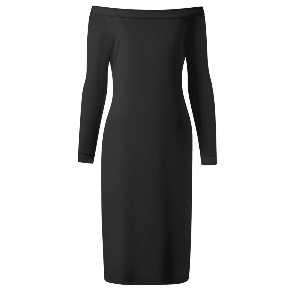 Women's Long Sleeve Off The Shoulder Lady Dress dongdumaoyi P1559851652
