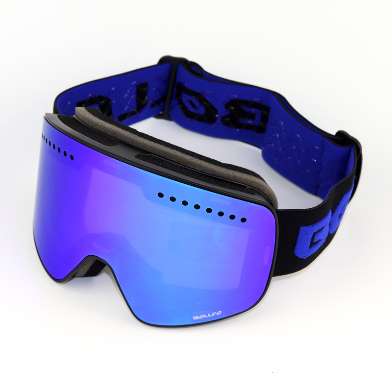 Ski Goggles Ski Goggles with Magnetic Double Layer Polarized Lens Skiing Anti-fog UV400 Snowboard Goggles Men Women Ski Glasses Eyewear case 231113