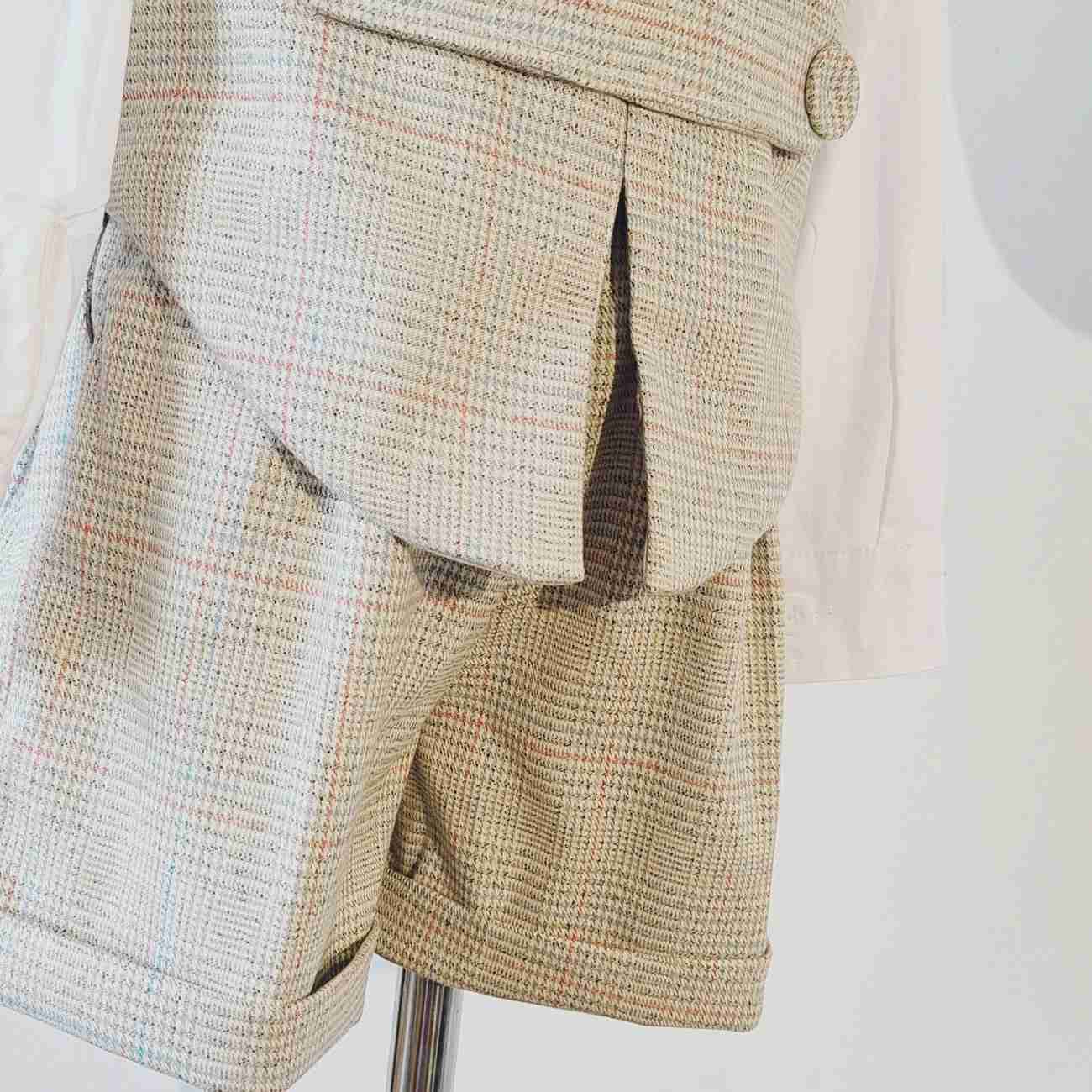 Clothing Sets Mens pure cotton mens clothing 2024 double chest vest short sleeved 6-piece set tailcoat mens formal wedding and birthday dress WX