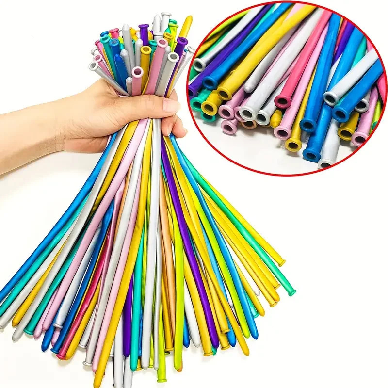 100pcs 260 Balloons Decoration Shopping Mall Activities Party Not Easy To Damage Shiny And Beautiful 240514