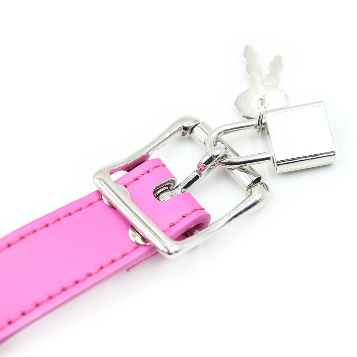 Leather belt with lock buckle silicone penis plug open mouth blockage BDSM adult sex toy 240516