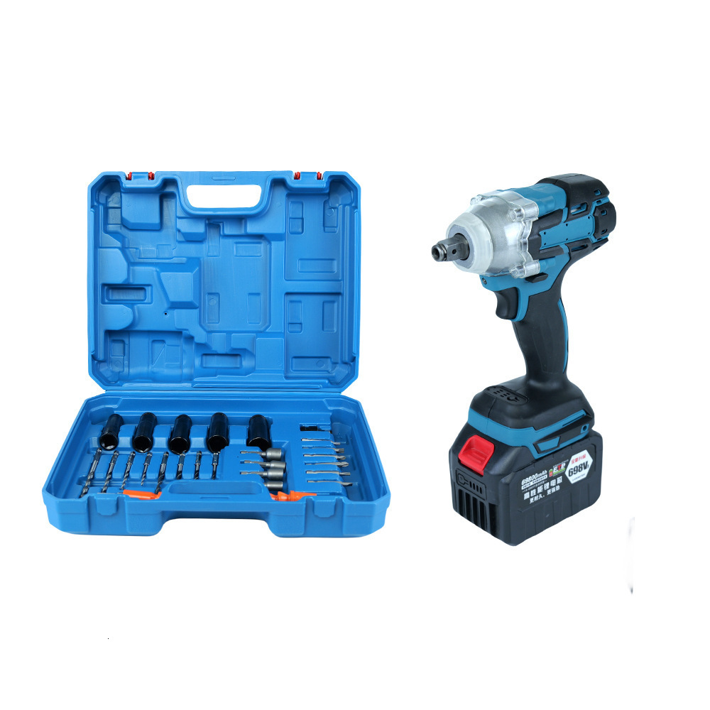 Nichilas Cordless Impact Wrench 2 IN 1 Screwdriver Head 21V electric power wrench 420Nm High Torque 240112