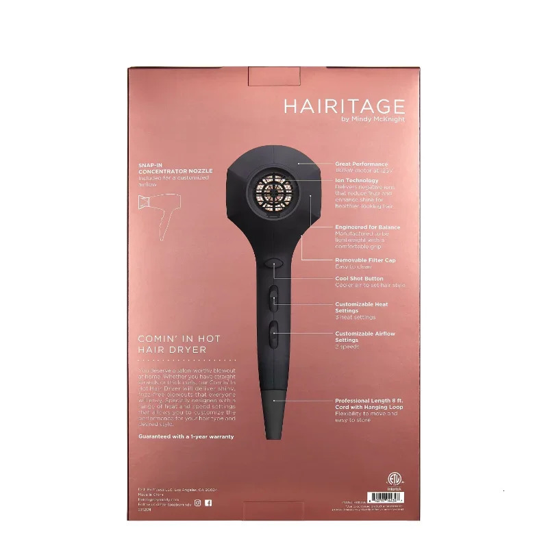 1875 Watts Ionic Hair Dryer for Frizz Control Shine | Powerful Blow Dryer for All Hair Types 240516