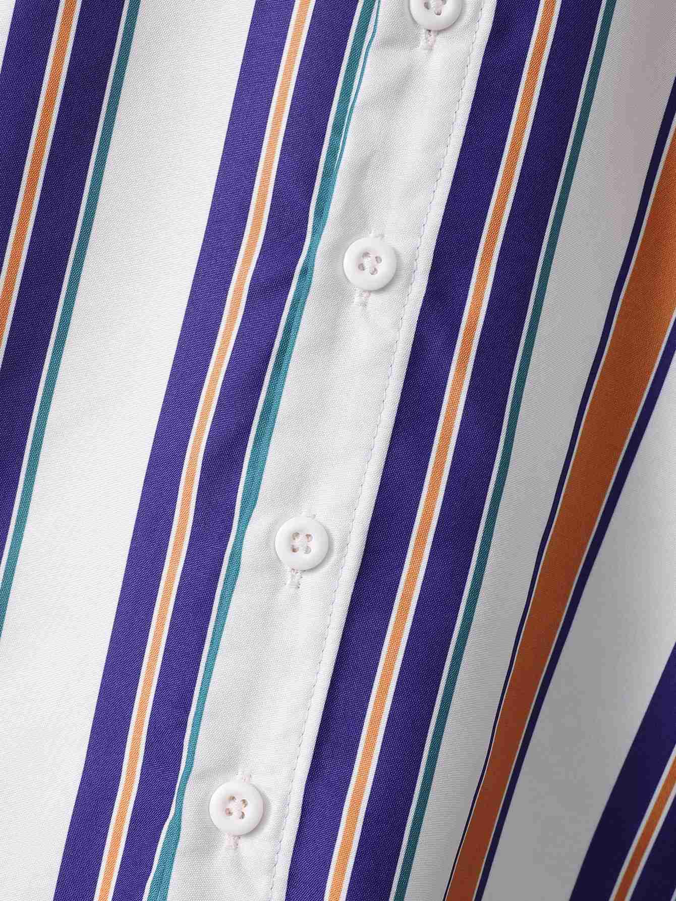 Clothing Sets Summer Cool Boys Short sleeved Striped Two piece Gentleman Set Suitable for Children Aged 4-7 WX