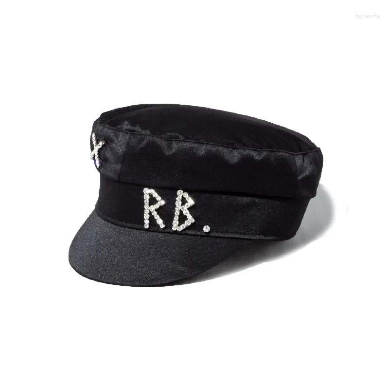 Berets Baker Boy Hat With Boinas Para Hombre INS Collection Chic PU Cotton Sboy Hats For Women Flat Militray Caps