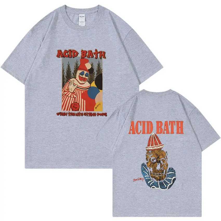 Men's T-Shirts Acid Bath 2023 New T Shirt When The Kite String Pops Graphic T-Shirt Mens Vintage 100% Cotton Oversized Ts Unisex Strtwear T240515