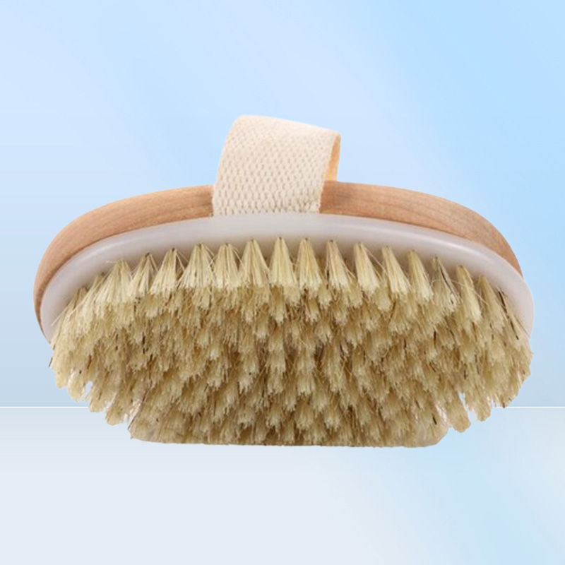 100pcs Dry Skin Body Face Soft Natural Bristle Brush Wooden Bath Shower Brushes SPA without Handle Cleansing3439401