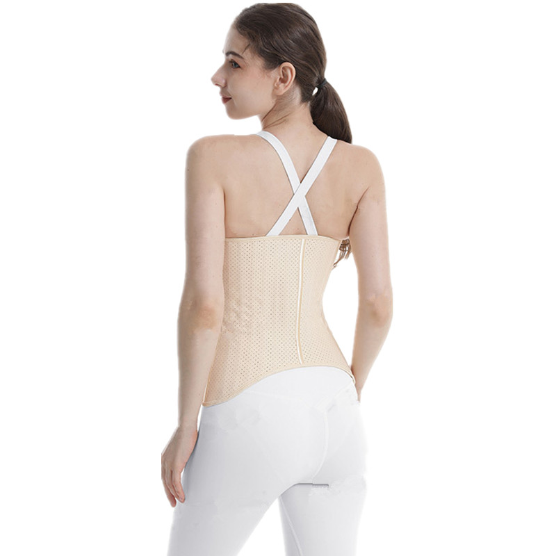 25 Steel Boned Shaping Latex Waist Trainer Corset Underbust Waist Cincher Workout Shapewear 3 Rows Hooks Body Shaper Slimming Underwear Purple Beige